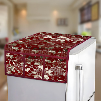 KUBER INDUSTRIES Refrigerator  Cover(Width: 98 cm, Multicolor)