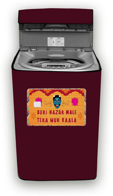 Hizing Top Loading Washing Machine  Cover(Width: 55 cm, Maroon, Orange)