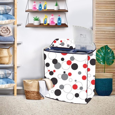 HomeStore-YEP Semi-Automatic Washing Machine  Cover(Width: 54.5 cm, RedBlackWhite)