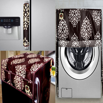 Comfort House Front Loading Washing Machine  Cover(Width: 58.42 cm, Brown)