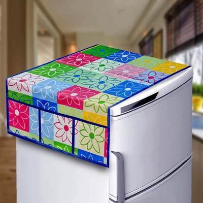 KANUSHI Refrigerator  Cover(Width: 99 cm, Multicolor)