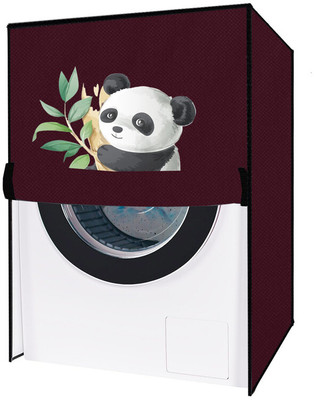 Delideal Front Loading Washing Machine  Cover(Width: 66 cm, Maroon)