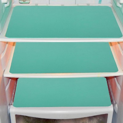 KUBER INDUSTRIES Fridge Mat(Width: 48 cm, Green)