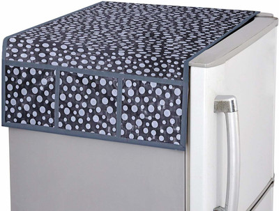 KUBER INDUSTRIES Refrigerator  Cover(Width: 56 cm, Grey)
