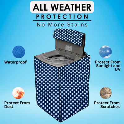 nurafiya Top Loading Washing Machine  Cover(Width: 58 cm, Multicolor)