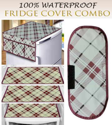 RELOOK INDUSTRIES Refrigerator  Cover(Width: 99 cm, Brown)