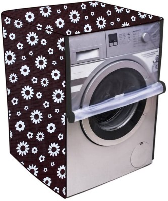 Nitasha Front Loading Washing Machine  Cover(Width: 61 cm, Brown, White)