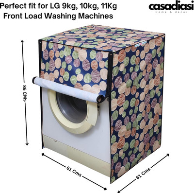 Casadiasi Front Loading Washing Machine  Cover(Width: 61 cm, Multi Color)