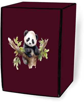 Delideal Front Loading Washing Machine  Cover(Width: 53 cm, Maroon)