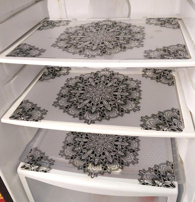 LooMantha Fridge Mat(Width: 43 cm, Black)