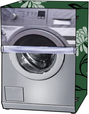 KVAR Front Loading Washing Machine  Cover(Width: 65 cm, TRANSPARENT, Green)