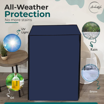 Archistylo Front Loading Washing Machine  Cover(Width: 67 cm, Blue)
