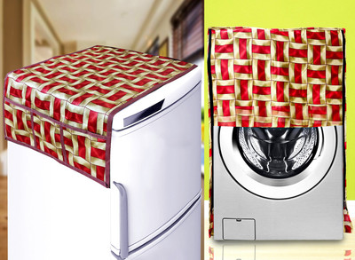 Kanushi Industries Front Loading Washing Machine  Cover(Width: 99 cm, RED)