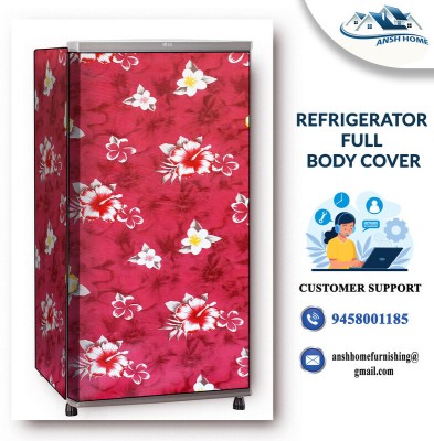 ANSH HOME Refrigerator  Cover(Width: 19.5 cm, Red)