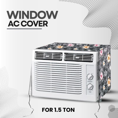 Lala Maneet Air Conditioner  Cover(Width: 68.58 cm, Grey Flower)