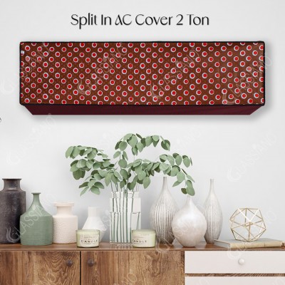 Glassiano Air Conditioner  Cover(Width: 114.3 cm, Maroon::Red)