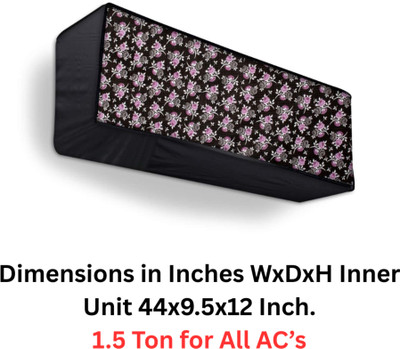 REENAX Air Conditioner  Cover(Width: 111 cm, Black::Pink)