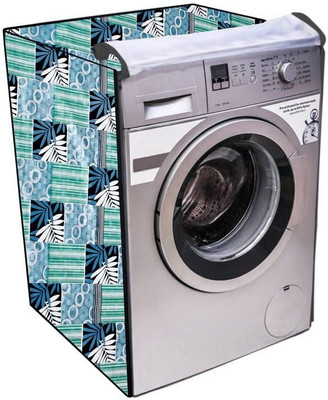 KingMatters Front Loading Washing Machine  Cover(Width: 63 cm, GREEN, BLUE)