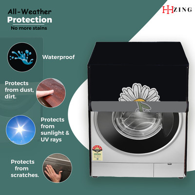 Hizing Front Loading Washing Machine  Cover(Width: 70 cm, Black)