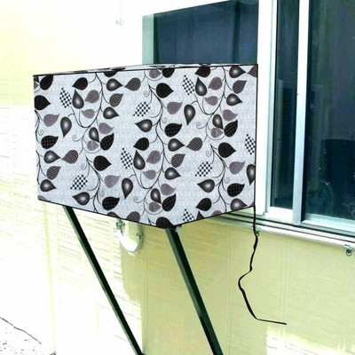 Lala Maneet Air Conditioner  Cover(Width: 68.58 cm, Grey Leaf)