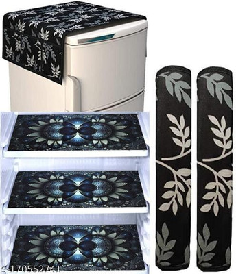 RichBox Refrigerator  Cover(Width: 54 cm, Black)