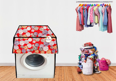 GURU-ISHMA Front Loading Washing Machine  Cover(Width: 53.34 cm, red)