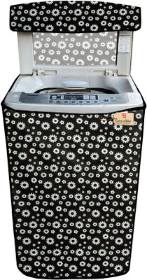 GURU-ISHMA Top Loading Washing Machine  Cover(Width: 58.5 cm, Black, White)