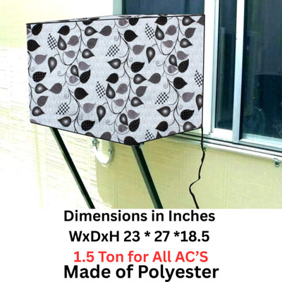AG Creations Air Conditioner  Cover(Width: 58 cm, Grey::Transparent)