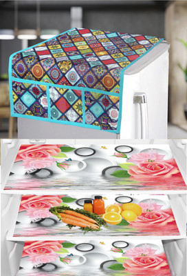 Flipkart SmartBuy Refrigerator  Cover(Width: 1 cm, Multicolor, Green)