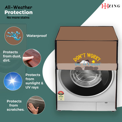 Hizing Front Loading Washing Machine  Cover(Width: 55 cm, Beige)
