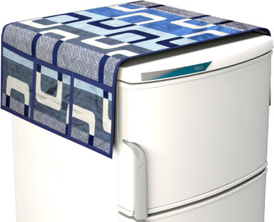 LooMantha Refrigerator  Cover(Width: 52 cm, Multicolor)