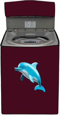 SIMSSOLUTIONS Top Loading Washing Machine  Cover(Width: 66.8 cm, Maroon)