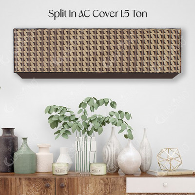 Glassiano Air Conditioner  Cover(Width: 109.22 cm, Glod::Brown)