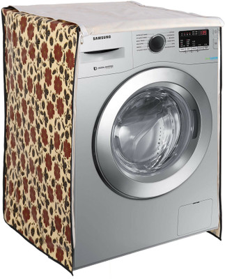 Groki Front Loading Washing Machine  Cover(Width: 61 cm, Yellow & Red)