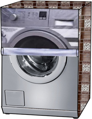 KVAR Front Loading Washing Machine  Cover(Width: 62 cm, Transparent, Brown)