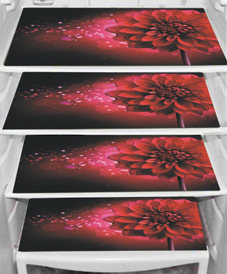 Dakshya Industries Fridge Mat(Width: 29 cm, Red)