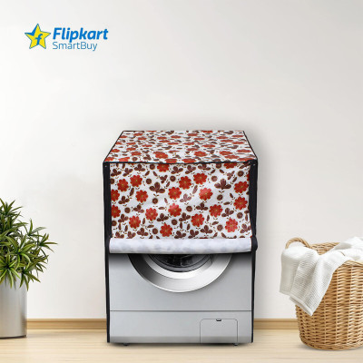Flipkart SmartBuy Front Loading Washing Machine  Cover(Width: 61 cm, Grey Red)