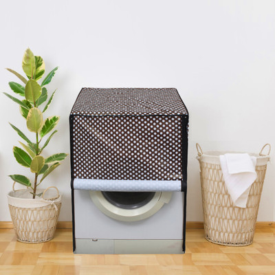 Glassiano Front Loading Washing Machine  Cover(Width: 60.96 cm, Brown)