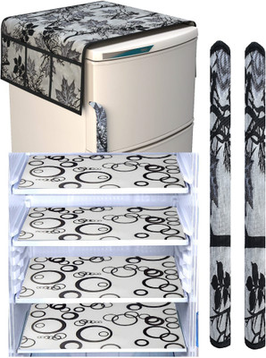 MEXICOT Refrigerator  Cover(Width: 95 cm, Black)