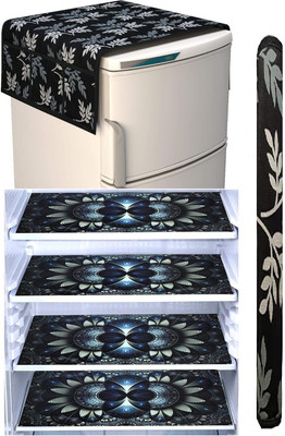 RichBox Refrigerator  Cover(Width: 54 cm, Black)