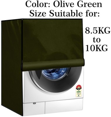 Declooms Front Loading Washing Machine  Cover(Width: 64 cm, Green)