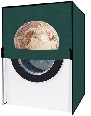 Delideal Front Loading Washing Machine  Cover(Width: 56 cm, Green)