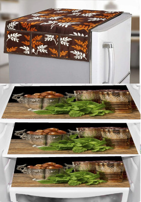 REVEXO Refrigerator  Cover(Width: 20 cm, Multicolor)