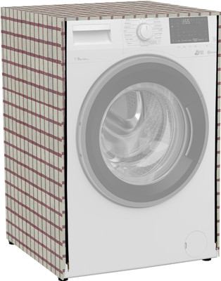 Flipkart SmartBuy Front Loading Washing Machine  Cover(Width: 55 cm, Beige, maroon, TRASPARENT)