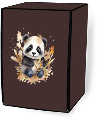 Delideal Front Loading Washing Machine  Cover(Width: 63 cm, Brown)