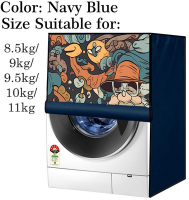 Declooms Front Loading Washing Machine  Cover(Width: 63.5 cm, Blue)