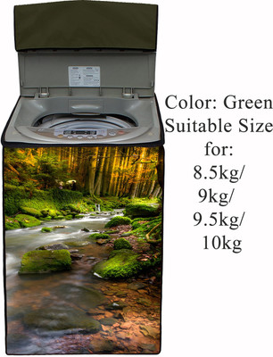Declooms Top Loading Washing Machine  Cover(Width: 64 cm, Green)