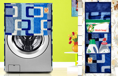 Kanushi Industries Front Loading Washing Machine  Cover(Width: 58 cm, Blue)