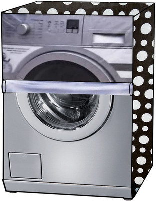 KVAR Front Loading Washing Machine  Cover(Width: 71 cm, Transparent, Black)