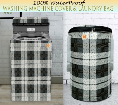 Kanushi Industries Top Loading Washing Machine  Cover(Width: 58 cm, black, white)